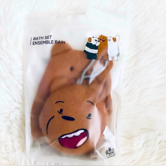 Cartoon network We bare bears GRIZZLY BEAR Bath set - Picture 2 of 3